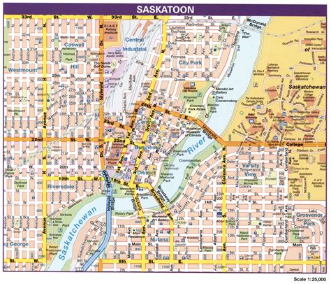 Gay Saskatoon map